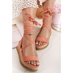 Růžové platformové sandály Gracia