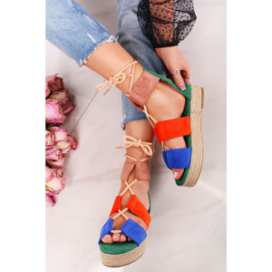 Vícebarevné platformové sandály Lorraine