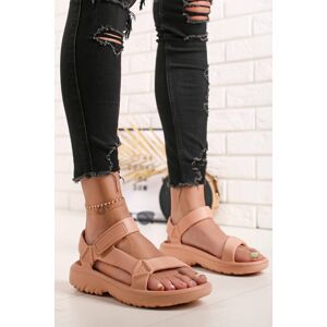 Růžové gumové sandály Klariss