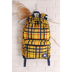 Žluto-modrý károvaný batoh Go 2 Backpack