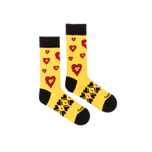 Žluté ponožky Seman Srdce