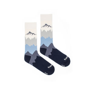 Modro-béžové ponožky High Tatras