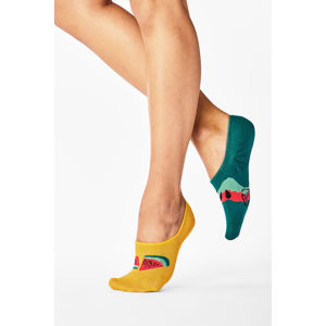 Žluto-zelené balerínkové ponožky Watermelon Splash Noshow