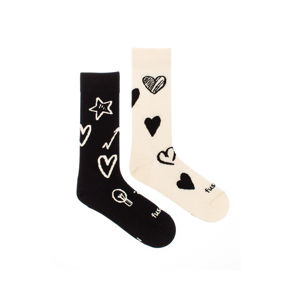 Černo-smetanové ponožky Symbol