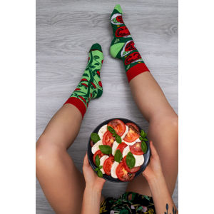 Červeno-zelené ponožky Tomatoes