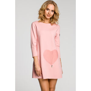 Ružové šaty MOE 053
