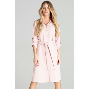 Světle růžové šaty M701