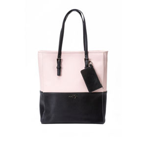 Černo-růžová kabelka na řameno Slima 3 C