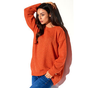 Oranžový pulovr LS275