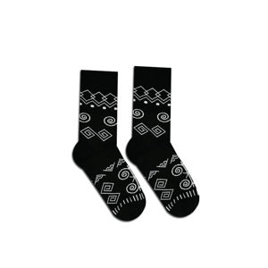 Černé ponožky Folk