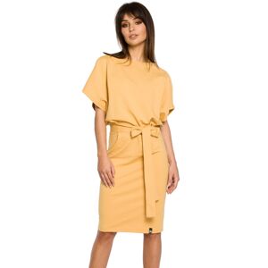 Žluté šaty BE 058
