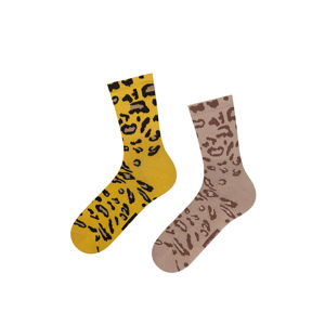 Žluto-béžové ponožky Panthera - dvoubalení