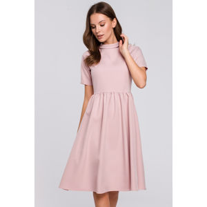 Světle růžové šaty K028