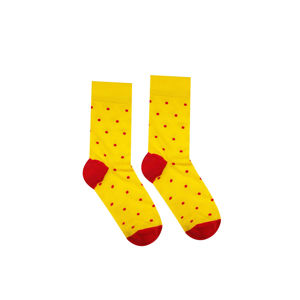 Červeno-žluté ponožky Gentleman