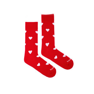 Červené ponožky Love