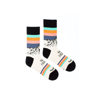 Vícebarevné vzorované ponožky Ráno na horách
