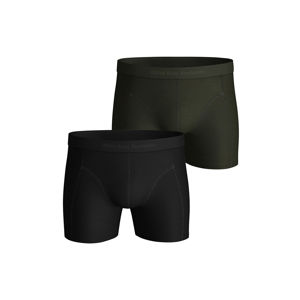 Černo-zelené boxerky Solid Tencel Shorts - dvojbalení