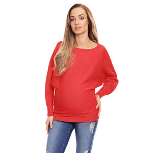 Korálový těhotenský pulovr 70003C