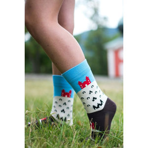 Vícebarevné vzorované ponožky Štiavnica kalvárie