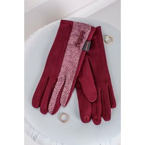 Bordové rukavice Cecille