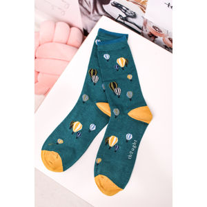 Pánské žluto-tyrkysové ponožky Explorer Socks