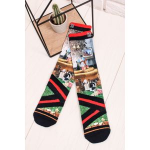 Pánské vícebarevné vzorované ponožky Binge Watching