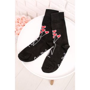 Černé ponožky Balóny Lásky
