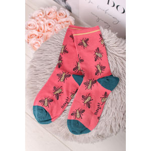 Ružové ponožky Insetto Socks