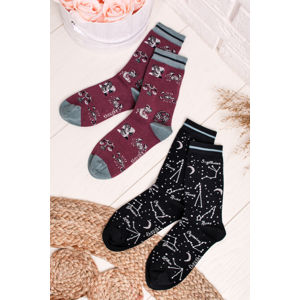 Vícebarevné vzorované ponožky Astrology Socks - duopack