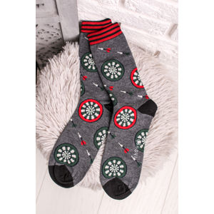 Pánské šedé ponožky Billiard Game Socks