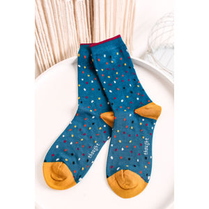 Modré tečkované ponožky Emme Bamboo Spot Socks