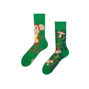 Zelené ponožky Monkeys