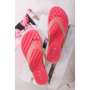 Béžovo-růžové gumové pantofle Delta Thong