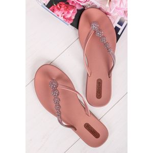 Růžové gumové pantofle Cacau Thong