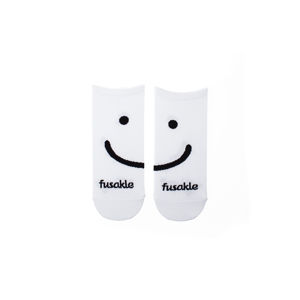Bílé kotníkové ponožky Smile