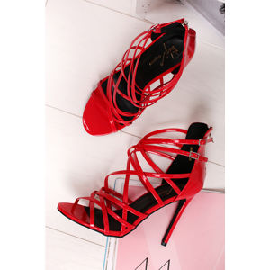 Červené sandály Margery
