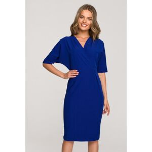 Modré pouzdrové šaty S313