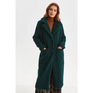 Tmavě zelený plyšový kabát SPZ0630