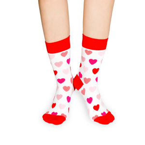Červeno-bílé ponožky Sweet Socks